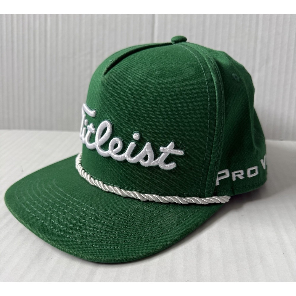 TITLEIST TOUR ROPE Snapback HAT PRO V1 FOOTJOY GREEN NEW WITH TAGS - Picture 5 of 6